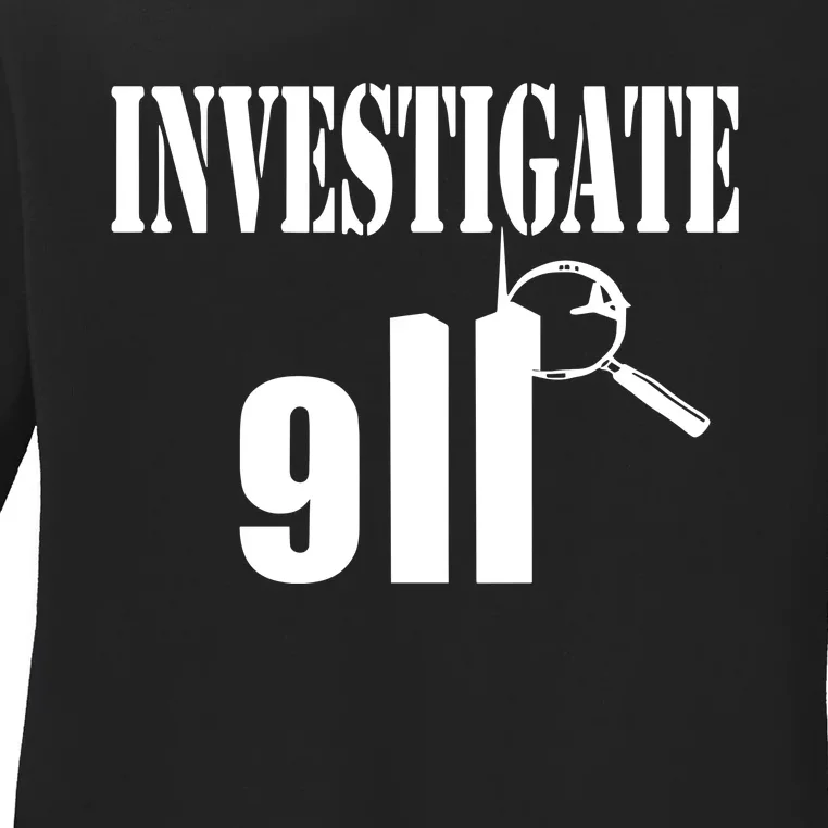 Luke Rudkowski Investigate 911 Ladies Long Sleeve Shirt