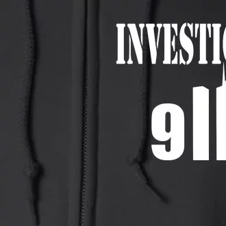 Luke Rudkowski Investigate 911 Full Zip Hoodie