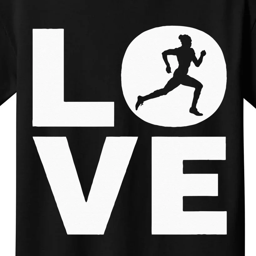 Love Running I Love To Run Runners & Joggers Gift Kids T-Shirt