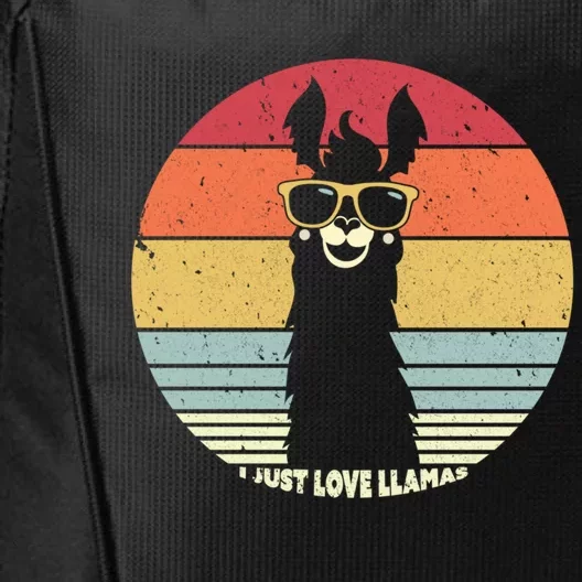 Llama Retro I Just Love Llamas Gift City Backpack