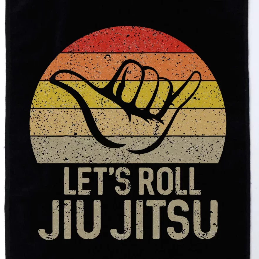 LetS Roll Jiu Jitsu Hand Brazilian Bjj Funny Martial Arts Platinum Collection Golf Towel