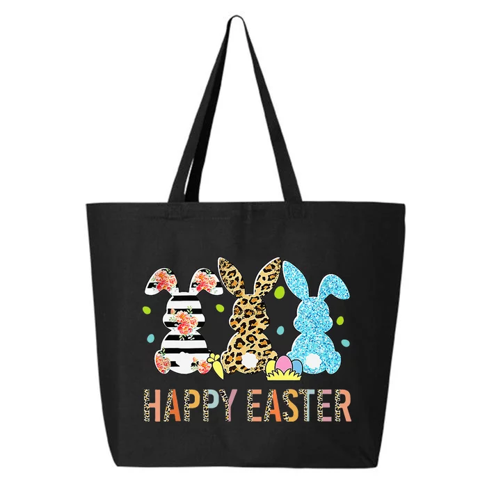 Leopard Rabbit Lover Happy Easter Day 25L Jumbo Tote