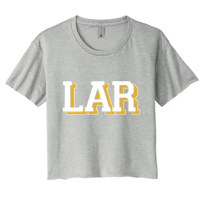 LA RAMS LAR Gift For Sport Fan Women's Crop Top Tee