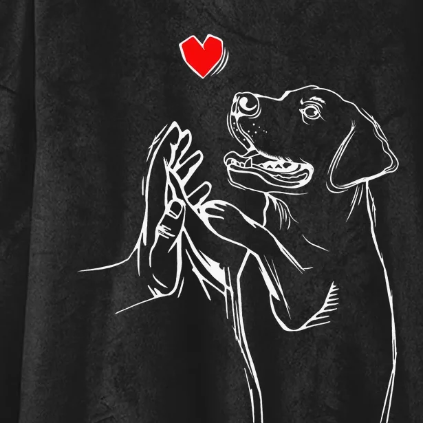 Labrador Retriever Love Golden Black Lab Dad Mom Hooded Wearable Blanket