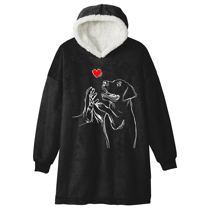 Labrador Retriever Love Golden Black Lab Dad Mom Hooded Wearable Blanket