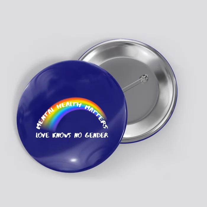 Lgbtq Rainbow Love Knows No Gender Funny Gift Button