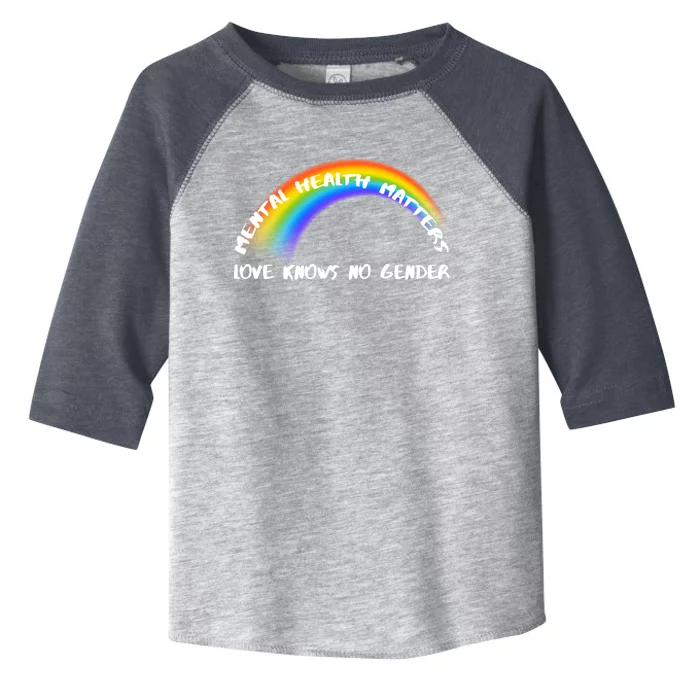 Lgbtq Rainbow Love Knows No Gender Funny Gift Toddler Fine Jersey T-Shirt