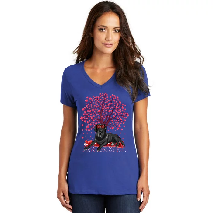 Labrador Retriever Lover Labrador Retriever Valentine's Day Gift Women's V-Neck T-Shirt