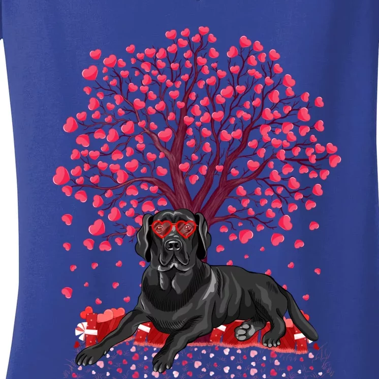 Labrador Retriever Lover Labrador Retriever Valentine's Day Gift Women's V-Neck T-Shirt