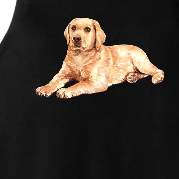 Labrador Retriever Ladies Tri-Blend Wicking Tank