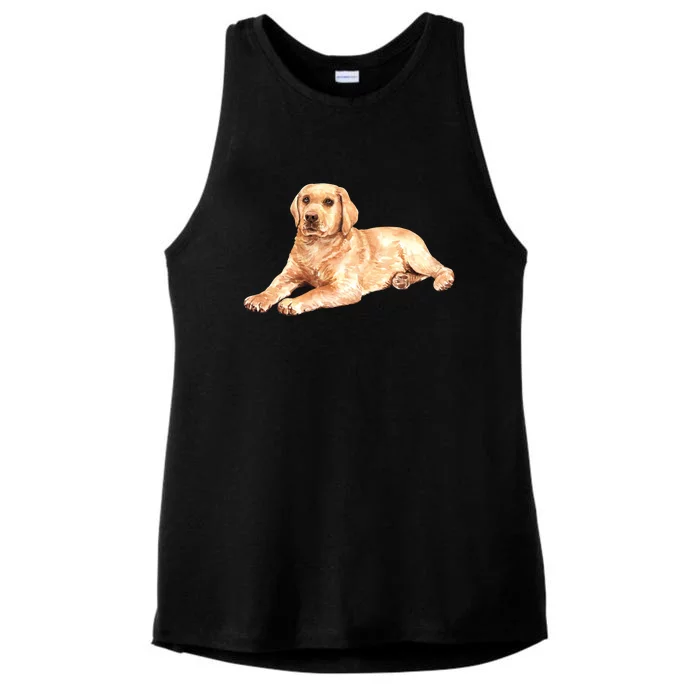 Labrador Retriever Ladies Tri-Blend Wicking Tank