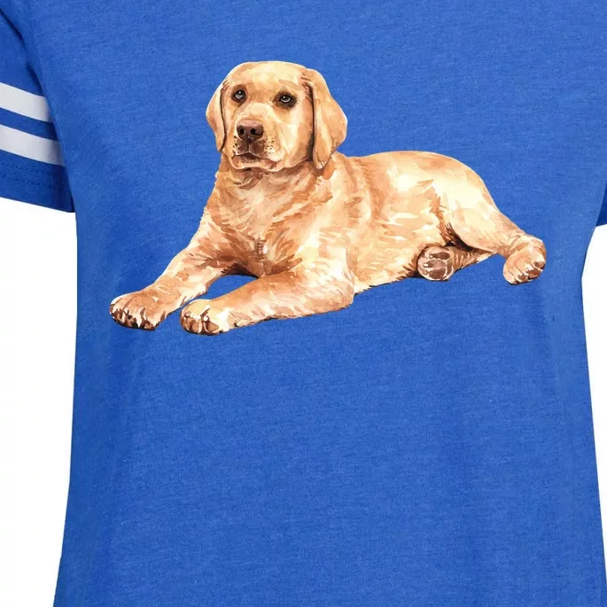 Labrador Retriever Enza Ladies Jersey Football T-Shirt