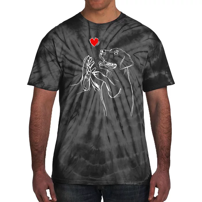 Labrador Retriever Love Golden Black Lab Dad Mom Tie-Dye T-Shirt