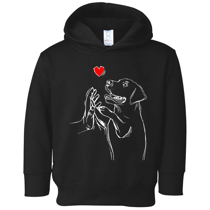 Labrador Retriever Love Golden Black Lab Dad Mom Toddler Hoodie