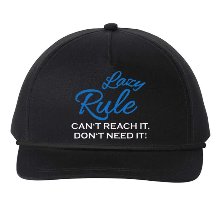 Lazy Rule Snapback Five-Panel Rope Hat