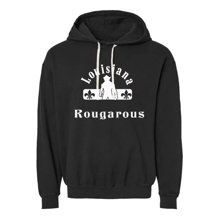 Louisiana Rougarou Loupgarou New Orleans Swamp Monster Garment-Dyed Fleece Hoodie