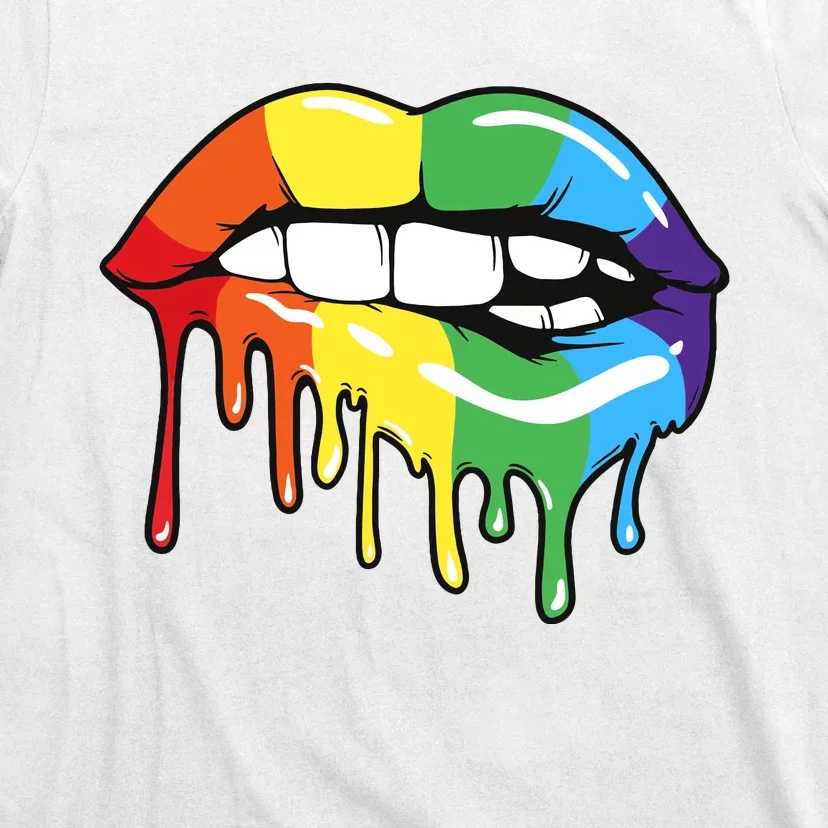 Lgbt Rainbow Lip Pro Pride Month T-Shirt