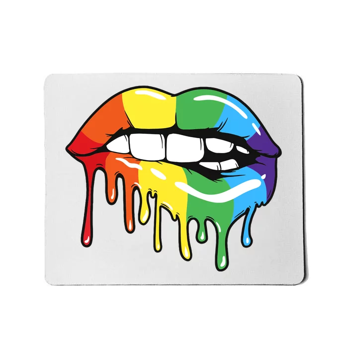 Lgbt Rainbow Lip Pro Pride Month Mousepad