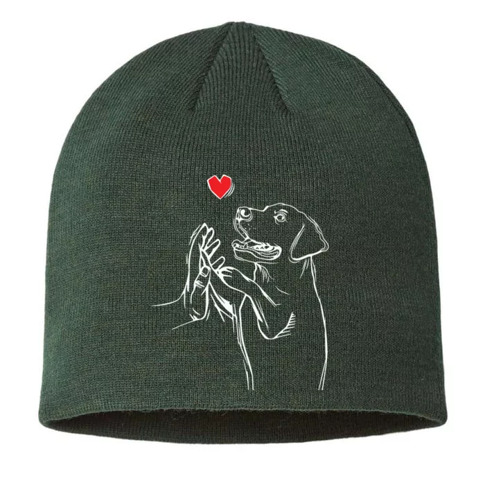 Labrador Retriever Love Golden Black Lab Dad Mom 8 1/2in Sustainable Knit Beanie