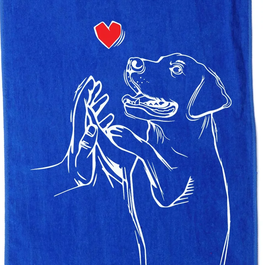 Labrador Retriever Love Golden Black Lab Dad Mom Platinum Collection Golf Towel