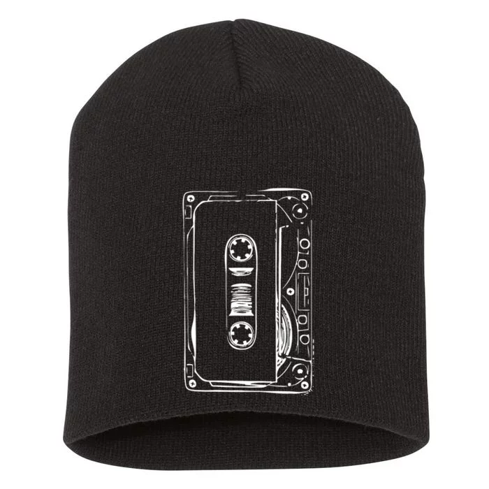 Love Retro Mixtape 80's Blank Cassette Tape Short Acrylic Beanie