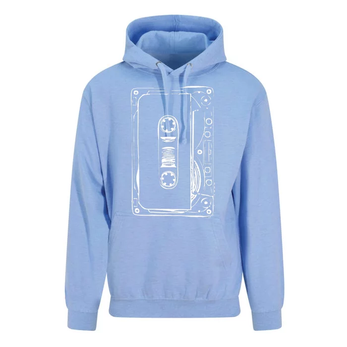 Love Retro Mixtape 80's Blank Cassette Tape Unisex Surf Hoodie