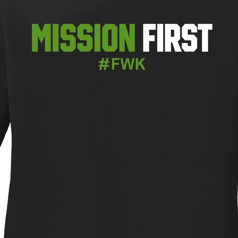 Luke Rudkowski Mission First Fwk Ladies Long Sleeve Shirt