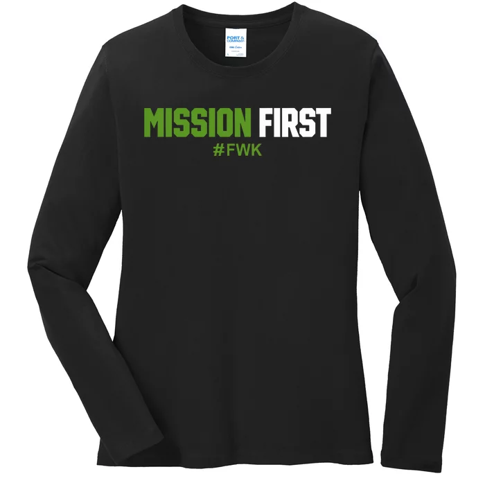 Luke Rudkowski Mission First Fwk Ladies Long Sleeve Shirt