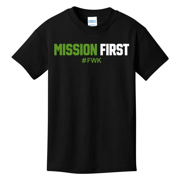 Luke Rudkowski Mission First Fwk Kids T-Shirt