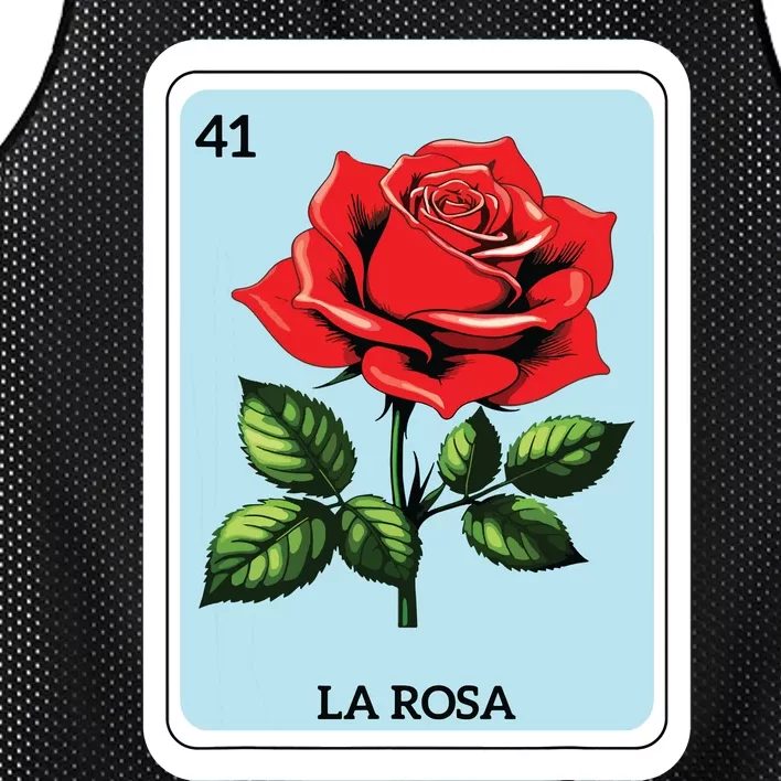 La Rosa Mexican Lottery Card Game Mesh Reversible Basketball Jersey Tank