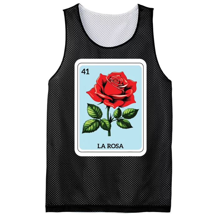 La Rosa Mexican Lottery Card Game Mesh Reversible Basketball Jersey Tank