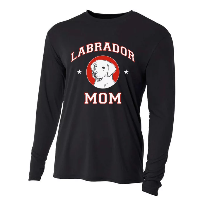 Labrador Retriever Mom Dog Mother Cooling Performance Long Sleeve Crew