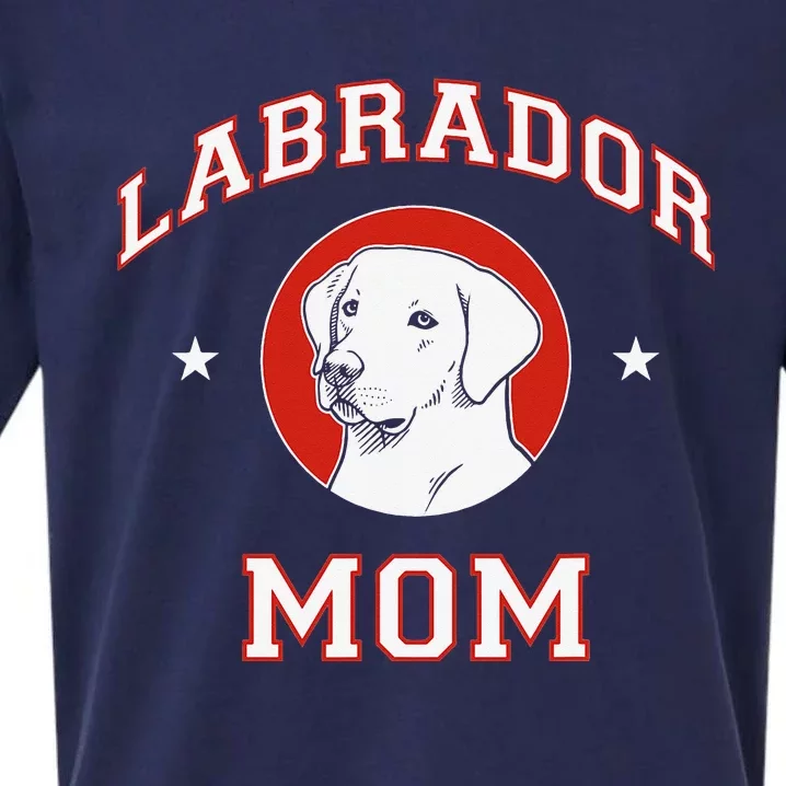 Labrador Retriever Mom Dog Mother Sueded Cloud Jersey T-Shirt