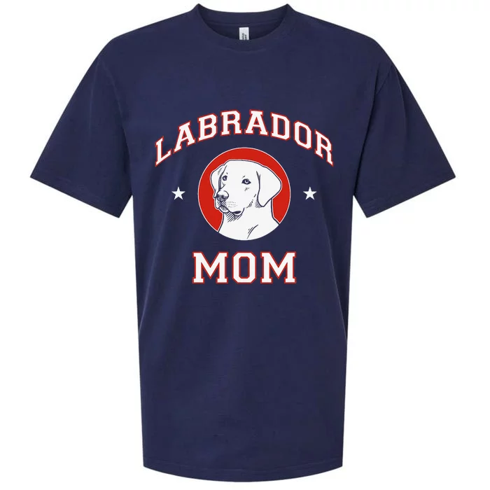 Labrador Retriever Mom Dog Mother Sueded Cloud Jersey T-Shirt