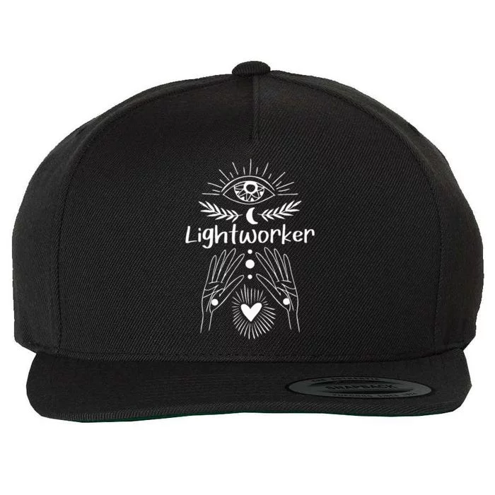 Lightworker Reiki Master Holistic Healer Chakra Healing Wool Snapback Cap