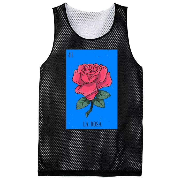 La Rosa Mexican Lottery Culture Mesh Reversible Basketball Jersey Tank