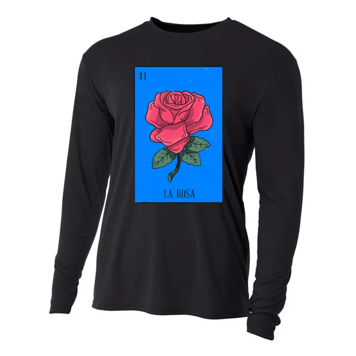 La Rosa Mexican Lottery Culture Cooling Performance Long Sleeve Crew