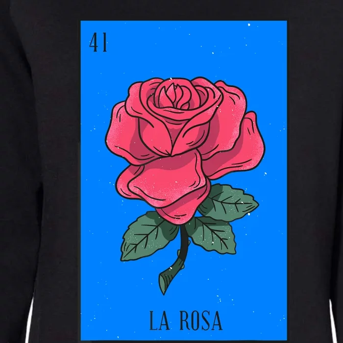 La Rosa Mexican Lottery Culture Womens California Wash Sweatshirt