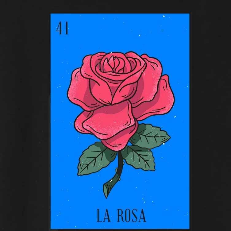 La Rosa Mexican Lottery Culture Women's Crop Top Tee