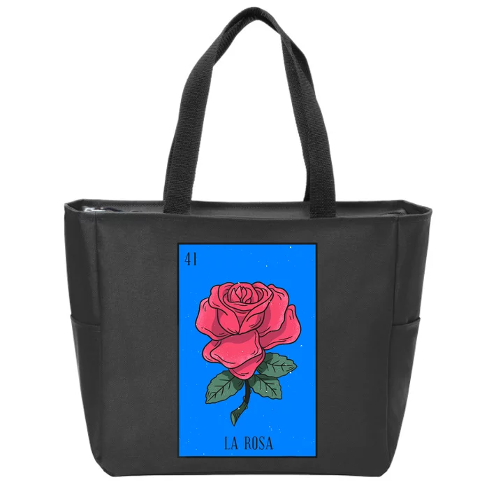 La Rosa Mexican Lottery Culture Zip Tote Bag