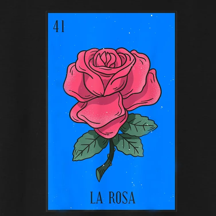 La Rosa Mexican Lottery Culture Women's Crop Top Tee