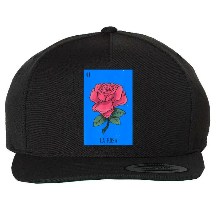 La Rosa Mexican Lottery Culture Wool Snapback Cap