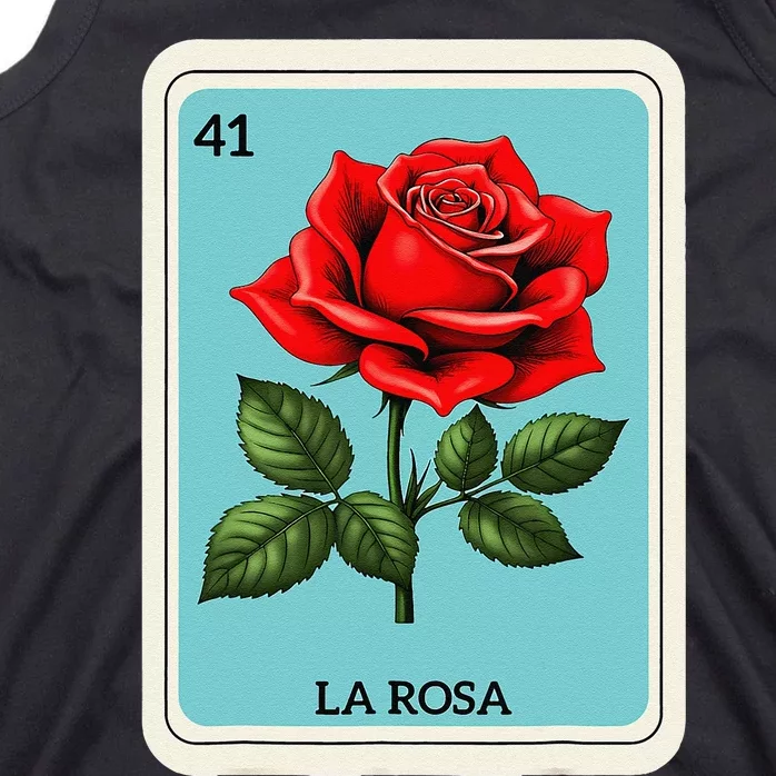 La Rosa Mexican Lottery Card Game Gift Tank Top