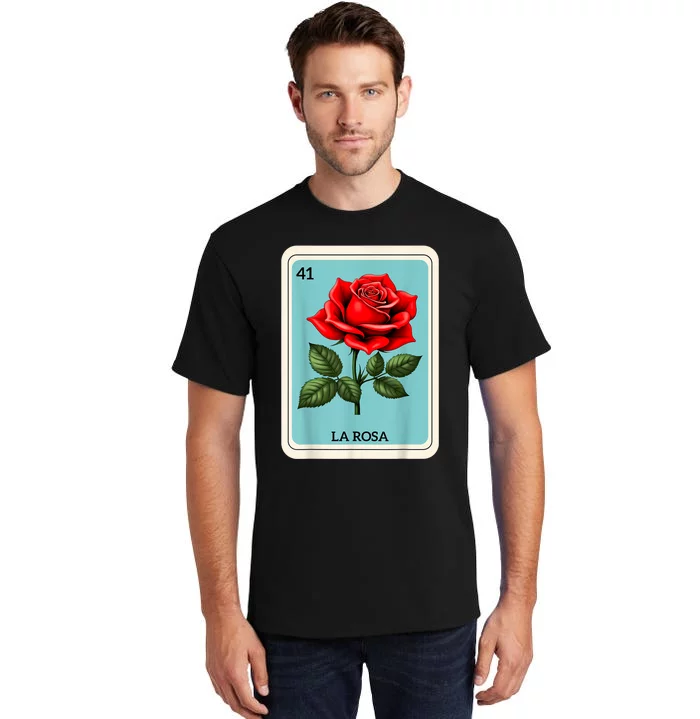 La Rosa Mexican Lottery Card Game Tall T-Shirt