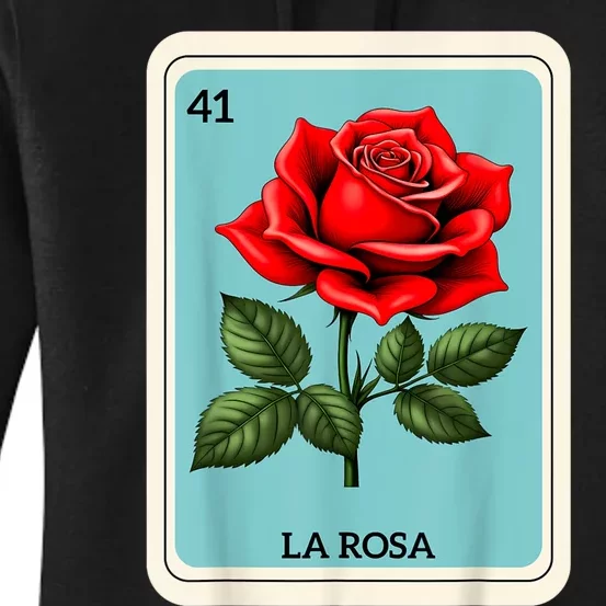 La Rosa Mexican Lottery Card Game Women's Pullover Hoodie