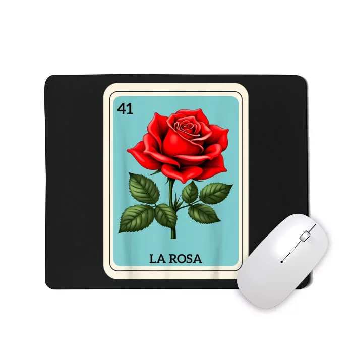 La Rosa Mexican Lottery Card Game Mousepad