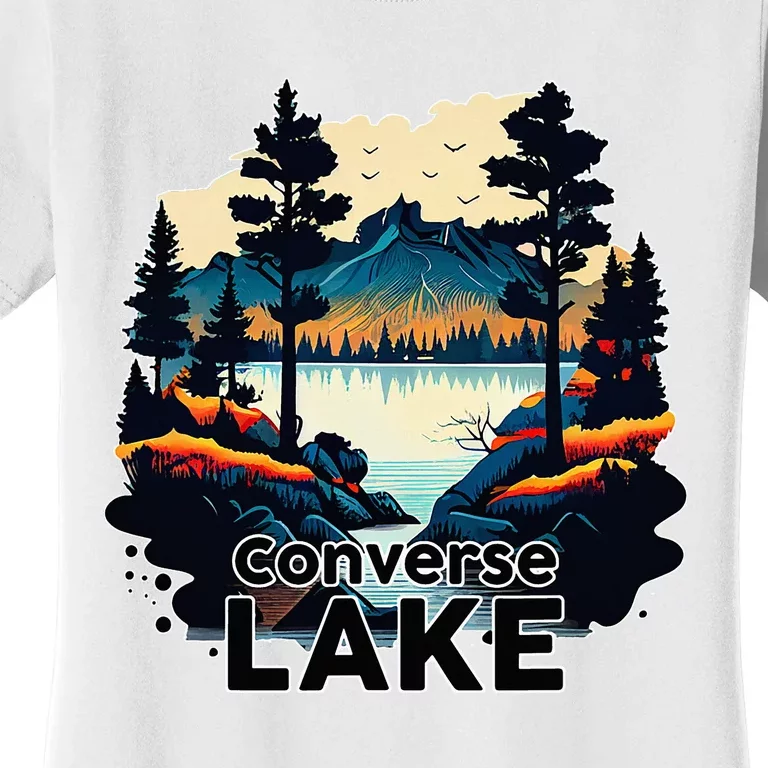 Lake Retro Minimalist Lake Women's T-Shirt