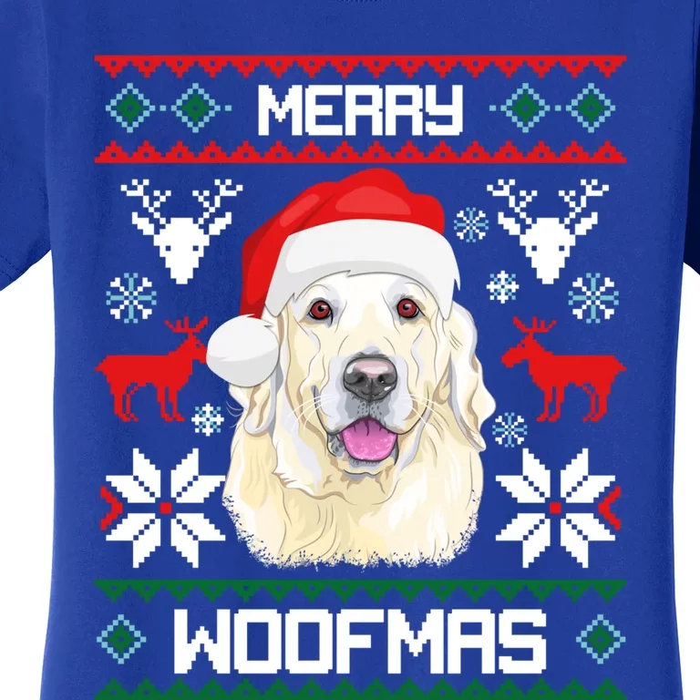 Labrador Retriever Merry Woofmas Gift Christmas Dog Xmas Lab Cool Gift Women's T-Shirt