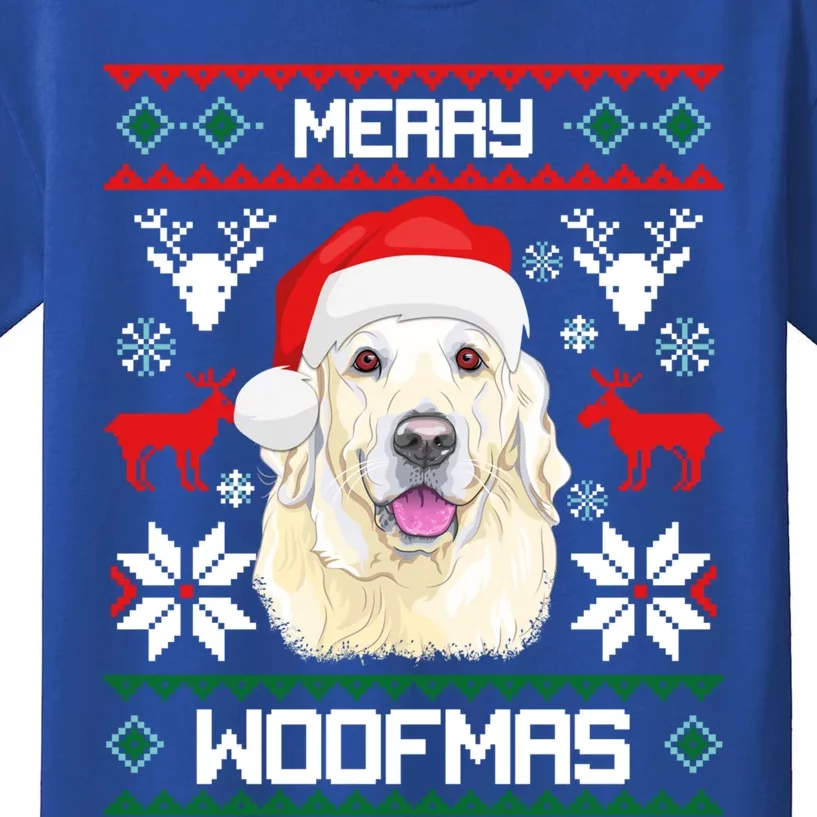 Labrador Retriever Merry Woofmas Gift Christmas Dog Xmas Lab Cool Gift Kids T-Shirt