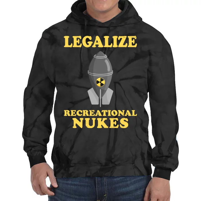 Legalize Recreational Nukes Tie Dye Hoodie